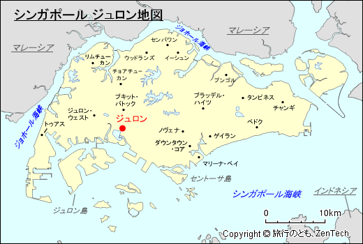 シンガポール ジュロン地図