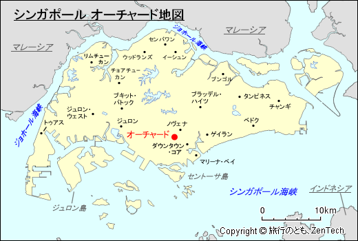 シンガポール オーチャード地図