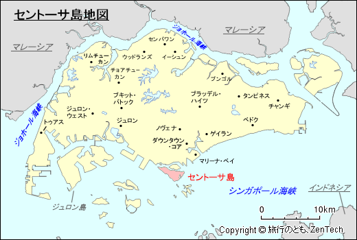 セントーサ島地図
