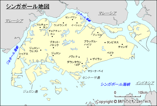 シンガポール地図