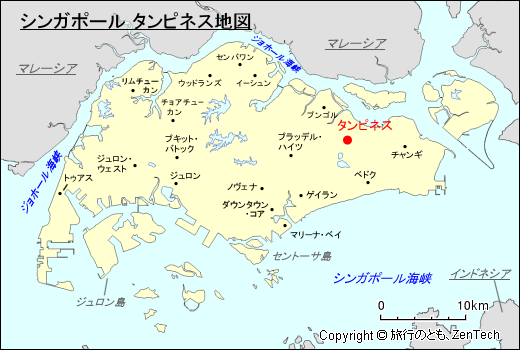 シンガポール タンピネス地図