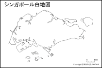 シンガポール白地図