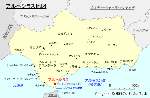 アルヘシラス地図