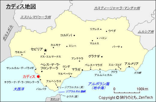 カディス地図