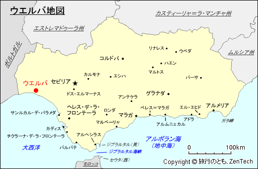 ウエルバ地図