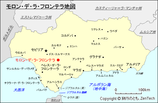 モロン・デ・ラ・フロンテラ地図