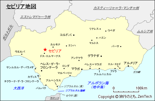 セビリア地図