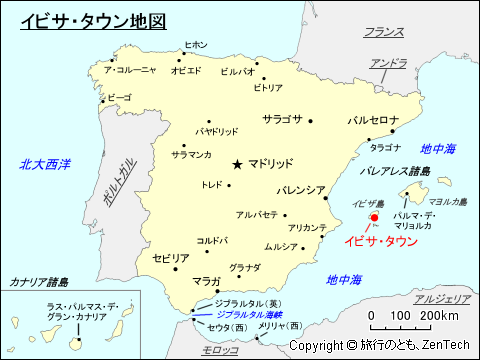 イビサ・タウン地図