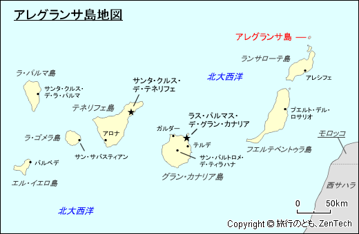 アレグランサ島地図