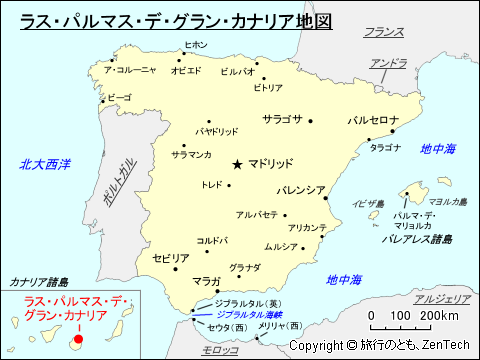 ラス・パルマス・デ・グラン・カナリア地図