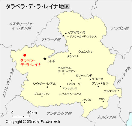 タラベラ・デ・ラ・レイナ地図