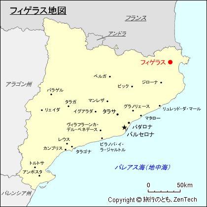 フィゲラス地図