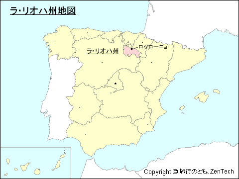 ラ・リオハ州地図