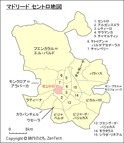 マドリード セントロ地図