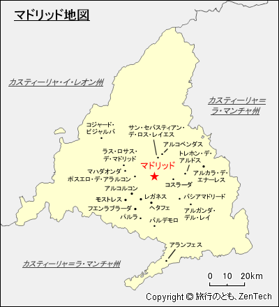 マドリッド市地図