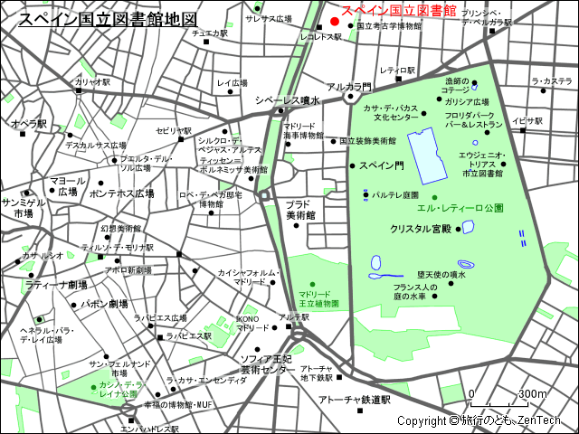 マドリード スペイン国立図書館地図