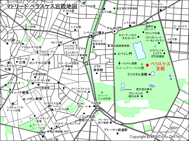 マドリード ベラスケス宮殿地図