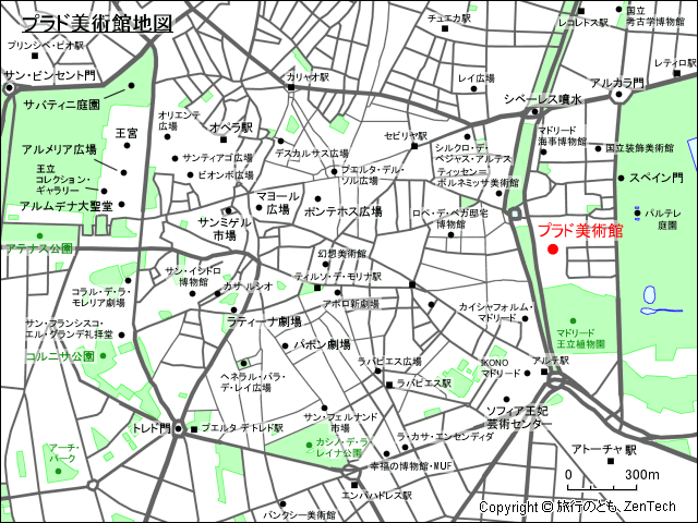 プラド美術館地図