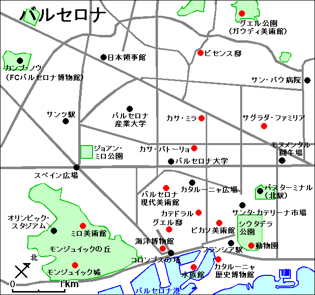 バルセロナ地図