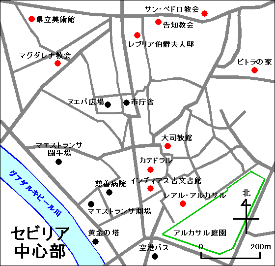 セビリア地図