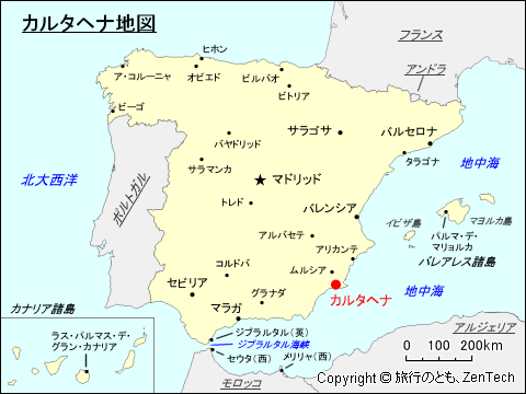 カルタヘナ地図