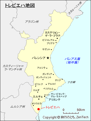 トレビエハ地図