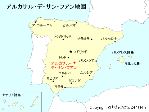 アルカサル・デ・サン・フアン地図