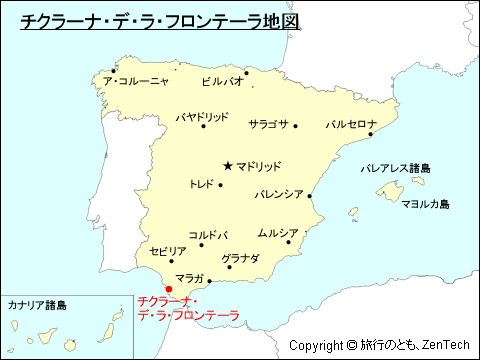 チクラーナ・デ・ラ・フロンテーラ地図