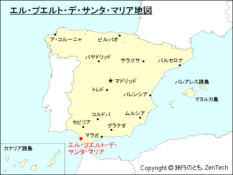 エル・プエルト・デ・サンタ・マリア地図