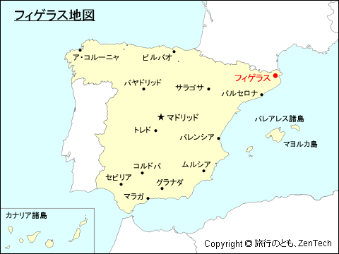 フィゲラス地図