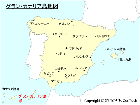 グラン・カナリア島地図