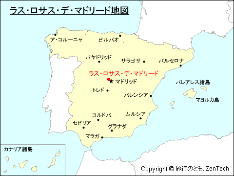 ラス・ロサス・デ・マドリード地図