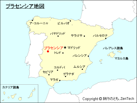 プラセンシア地図