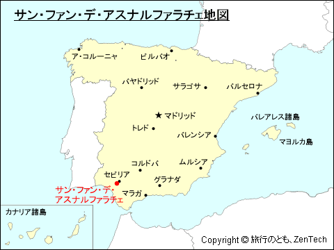 サン・ファン・デ・アスナルファラチェ地図