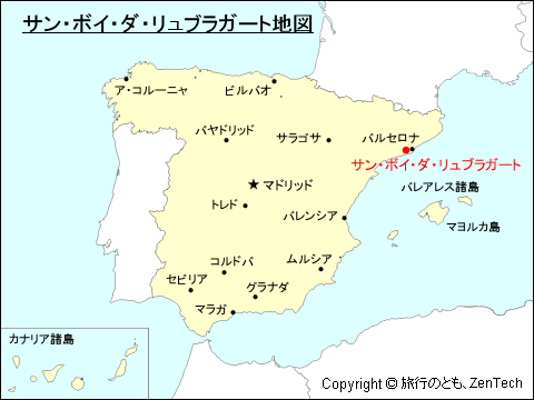 サン・ボイ・ダ・リュブラガート地図