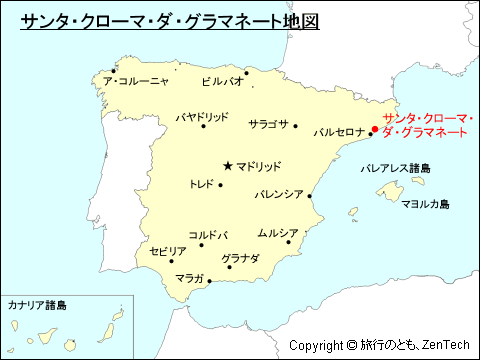 サンタ・クローマ・ダ・グラマネート地図