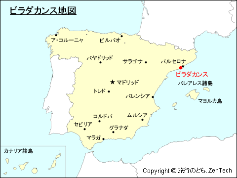 ビラダカンス地図