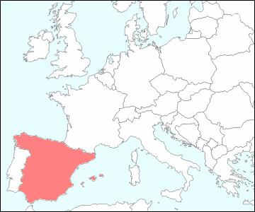 スペイン地図 旅行のとも Zentech