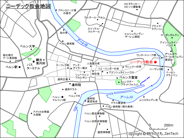 ニーデック教会地図