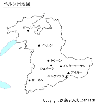 ベルン州地図