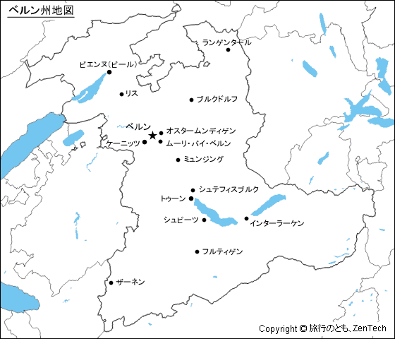 ベルン州地図