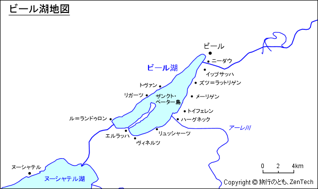 ビール湖地図