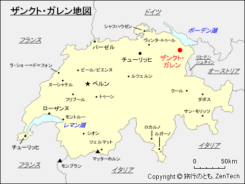 ザンクト・ガレン地図