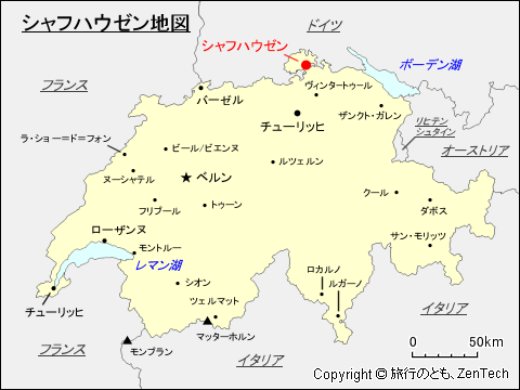 シャフハウゼン地図