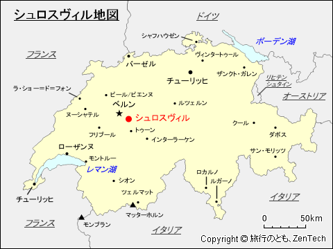 シュロスヴィル地図