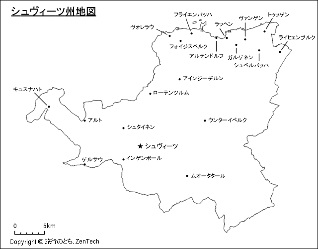 シュヴィーツ州地図