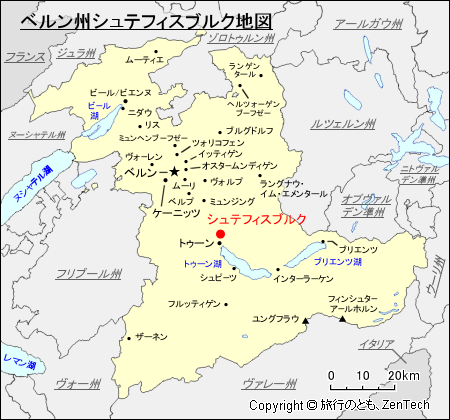 ベルン州シュテフィスブルク地図