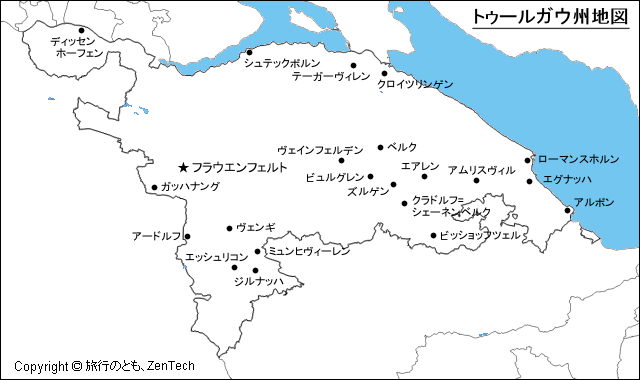 トゥールガウ州地図