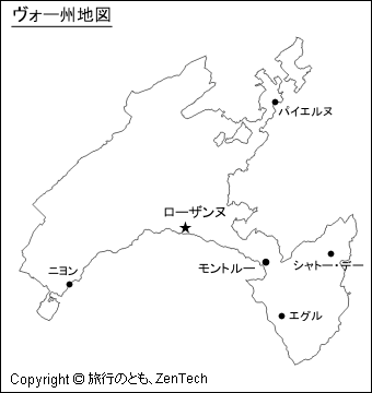 ヴォー州地図
