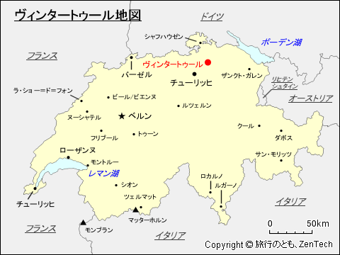 ヴィンタートゥール地図